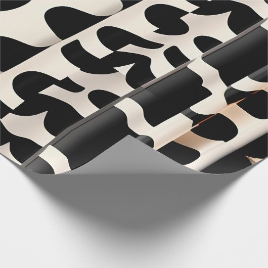 Leopard Haut Beige Moderne Muster Geschenkpapier (Ecke)