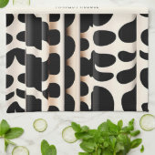 Leopard Haut Beige Moderne Muster Geschirrtuch (Gefaltet)