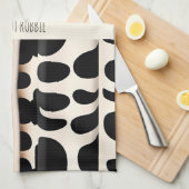 Leopard Haut Beige Moderne Muster Geschirrtuch (Viertel Falte)