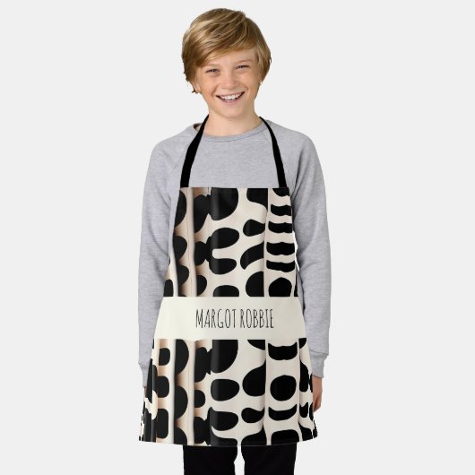 Leopard Haut Beige Moderne Muster Schürze (Getragen)