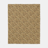 Leopard-Haut-Druck Fleecedecke (Vorderseite)