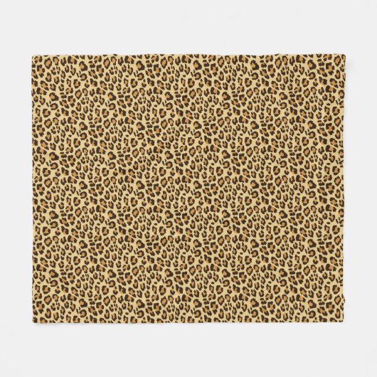 Leopard-Haut-Druck Fleecedecke (Vorderseite (Horizontal))