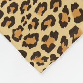 Leopard-Haut-Druck Fleecedecke (Ecke)