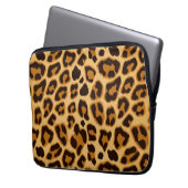 Leopard-Haut-Druck-Muster Laptopschutzhülle (Vorderseite Links)