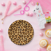 Leopard-Haut-Druck-Muster Pappteller (Party)