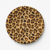 Leopard-Haut-Druck-Muster Pappteller (Vorderseite)