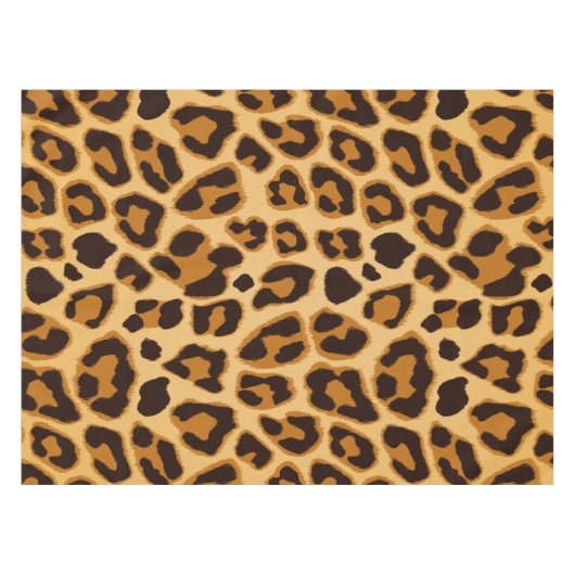 Leopard-Haut-Druck-Muster Tischdecke (Vorderseite (Horizontal))