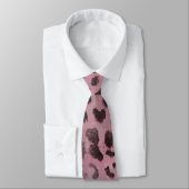 Leopard-Haut in der rosa Rose Krawatte (Gebunden)