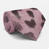 Leopard-Haut in der rosa Rose Krawatte (Gerollt)