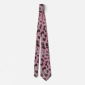 Leopard-Haut in der rosa Rose Krawatte (Rückseite)