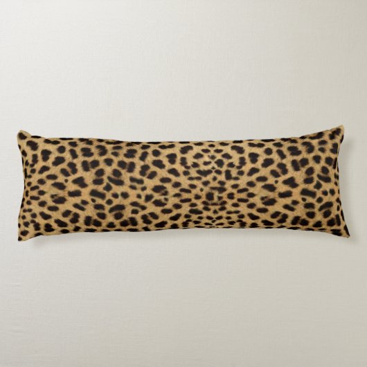 Leopard-Haut-Muster Seitenschläferkissen (Rückseite)