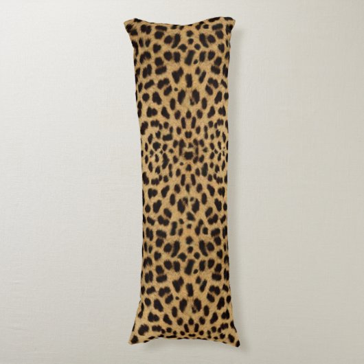 Leopard-Haut-Muster Seitenschläferkissen (Vorderseite Vertikal)