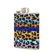 Leopard-Haut-Retro Muster 7 Flachmann (Links)