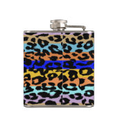 Leopard-Haut-Retro Muster 7 Flachmann (Rückseite)