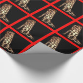 LEOPARD-HAUT-SCHUH GESCHENKPAPIER (Ecke)
