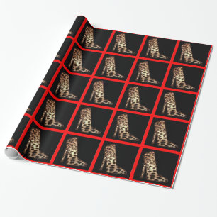 LEOPARD-HAUT-SCHUH GESCHENKPAPIER