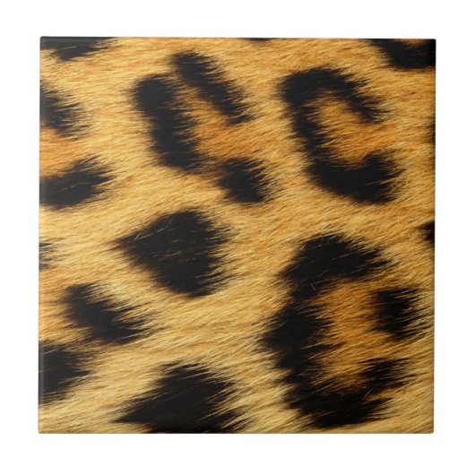Leopard-Haut-Tierdruck Fliese (Vorderseite)