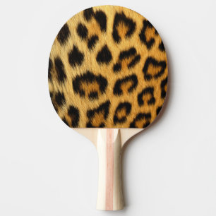 Leopard-Haut-Tierdruck Tischtennis Schläger