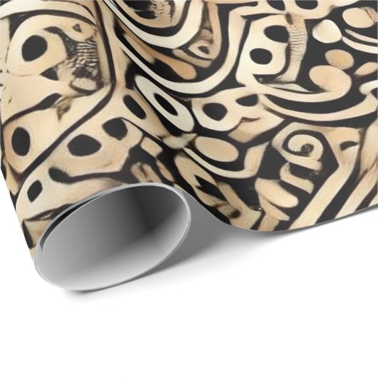 Leopard Hautfarbmuster Geschenkpapier (Rolleneckpunkt)