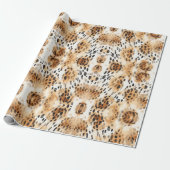 Leopard Hautmuster Druck, Safari Animals Thema Geschenkpapier (Ungerollt)