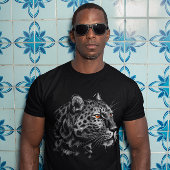 Leopard Head Graphic Animal Big Cat T-Shirt