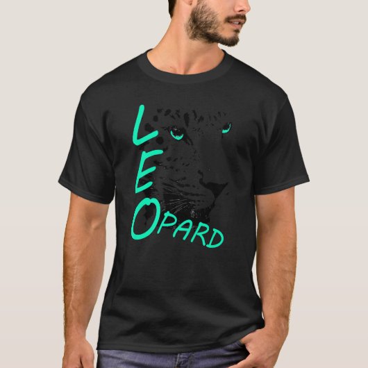 Leopard Head Leopard Big Cat Premium T-Shirt (Vorderseite)