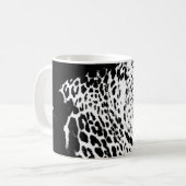 Leopard Head Pop Art Modern Template Animals Kaffeetasse (Vorderseite Links)
