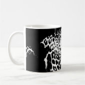 Leopard Head Pop Art Modern Template Animals Kaffeetasse (Links)