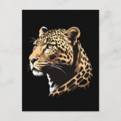 Leopard Head Postkarte (Vorderseite)