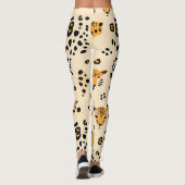 Leopard Heads Pattern Leggings (Rückseite)