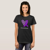 Leopard Heart Arnold Chiari Malformation Awareness T-Shirt (Vorne ganz)