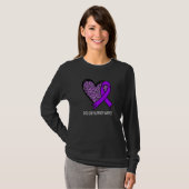 Leopard Heart Arnold Chiari Malformation Awareness T-Shirt (Vorne ganz)