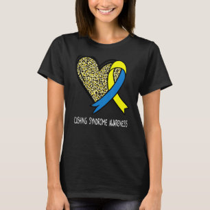 Leopard Heart Cushing-Syndrom-Bewusstsein Gelb & T-Shirt