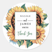 Leopard Heart Floral Runder Aufkleber (Vorderseite)