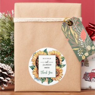 Leopard Heart Floral Runder Aufkleber