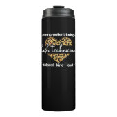 Leopard Heart Lash Tech Thermosbecher (Vorderseite)