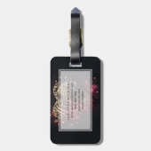 Leopard Heart Love Graffiti Art Gepäckanhänger (Rückseite vertikal)