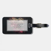 Leopard Heart Love Graffiti Art Gepäckanhänger (Rückseite horizontal)