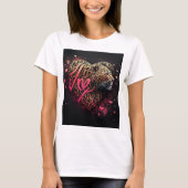 Leopard Heart Love Graffiti Art                    T-Shirt (Vorderseite)