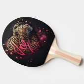Leopard Heart Love Graffiti Art                    Tischtennis Schläger (Seitenansicht)