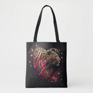 Leopard Heart Love Graffiti-Kunst                  Tasche