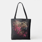 Leopard Heart Love Graffiti-Kunst                  Tasche (Rückseite)