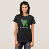 Leopard Heart Major Depressive Disorder Awareness T-Shirt (Vorne ganz)