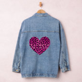 Leopard heart print jacket jeansjacke (Hangar)