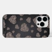 Leopard Hearts iPhone Hülle (Rückseite (Horizontal))