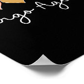 Leopard Hearts Matching Valentines Day For Cargo Poster (Ecke)