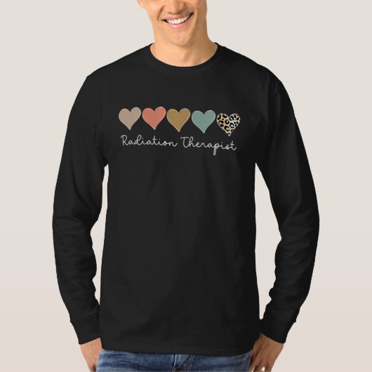 Leopard Hearts Valentine's day for Team Radiation  T-Shirt (Vorderseite)