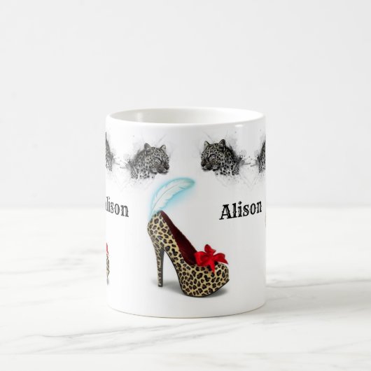 Leopard Heelses Tasse (Mittel)