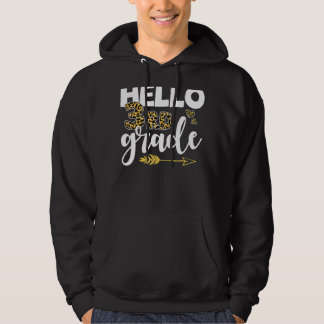 Leopard Hello 3. Klasse Zurück zur Lehrerin Stu Hoodie