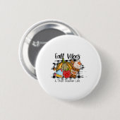 Leopard Herbstwoche Dankbarkeit Teacher Life The Button (Vorne & Hinten)